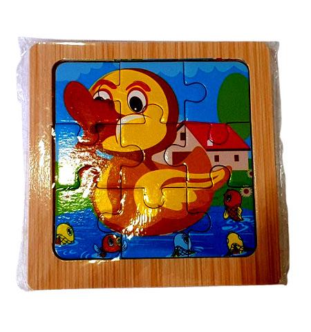 Educational Toys : Puzzles with 9 Pieces - Duck
