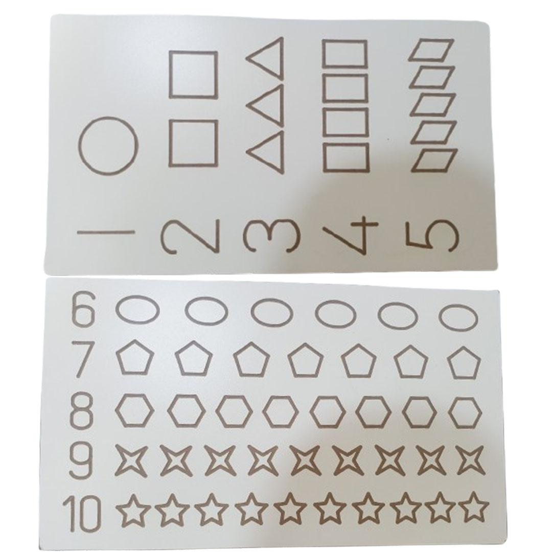 Stencils for Writing - Numbers
