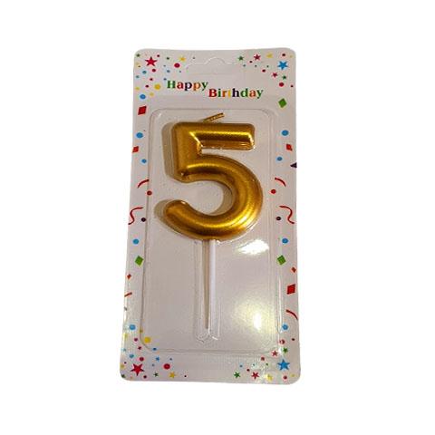 Birthday Candles - Number 5