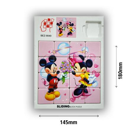 SLIDING BLOCK PUZZLE 16PCS
