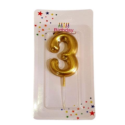 Birthday Candles - Number 3