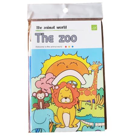 MAGIC DRAWING DOODLE BOOK (Watercolor book) - 12 illustrations The Zoo