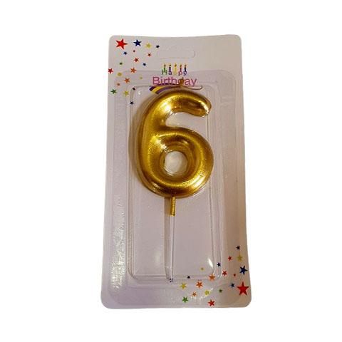 Birthday Candles - Number 6
