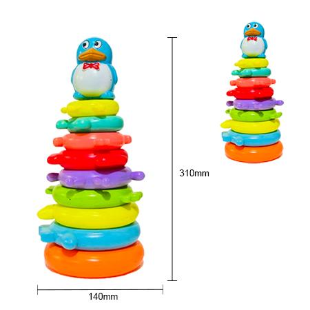 PENGUIN FACE RAINBOW TOWER (09 RINGS)