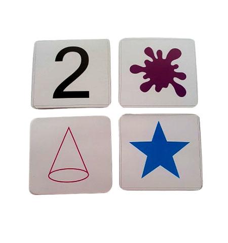 Flash Cards - Numbers/ Shapes/ Colors with real world examples