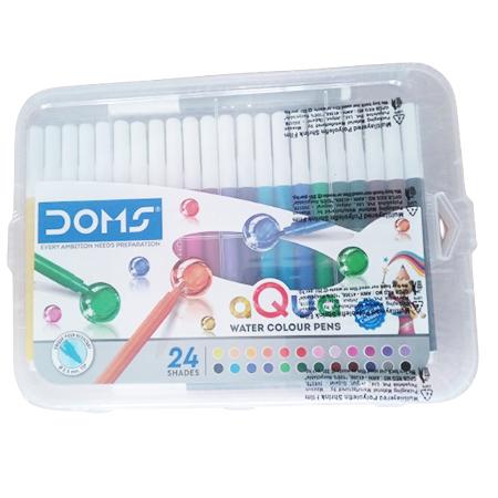 DOMS WATER COLOUR PENS AQUA 24PCS