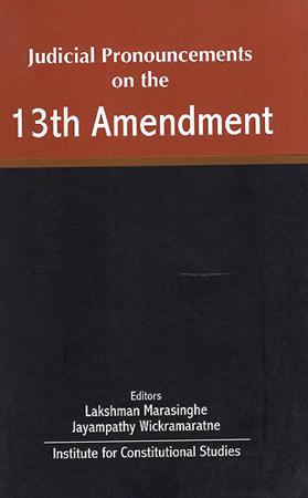 JUDICIAL PRONOUNCEMENTS ON THE 13TH AMENDMENT