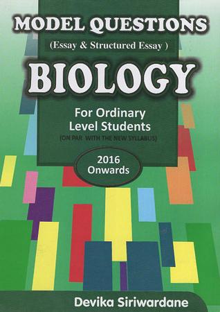 Model Questions : Biology 2016 onward