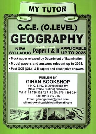 MY TUTOR - O/L GEOGRAPHY