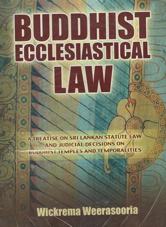 BUDDHIST ECCLESIASTICAL LAW