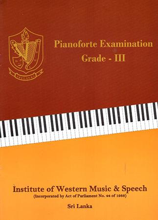 INSTITUTE OF WESTERN MUSIC & SPEECH - GRADE 3