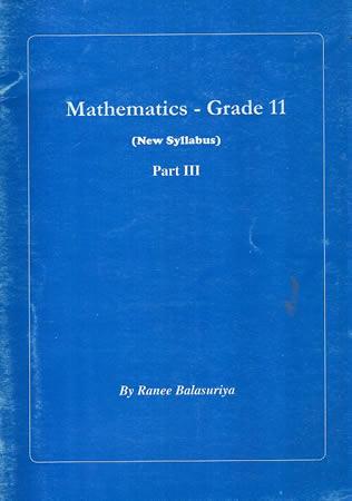 Mathematics - Grade 11 Part III