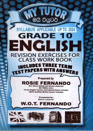 Grade 10 English Revision Exercises for class workbook - My tutor